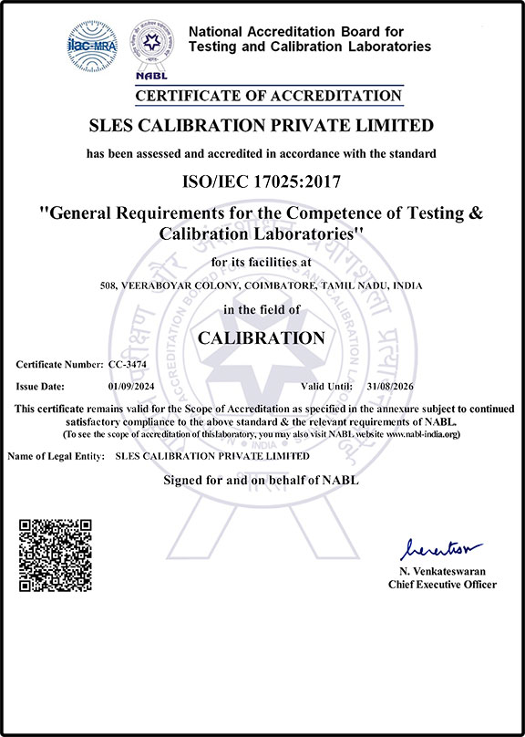 Lab Calibration Services Coimbatore